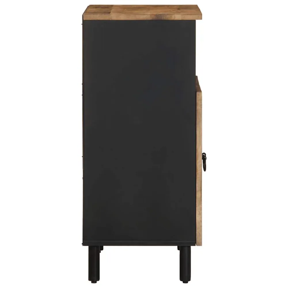 Skænk 60X33,5X75 Cm Massivt Ru Mangotræ