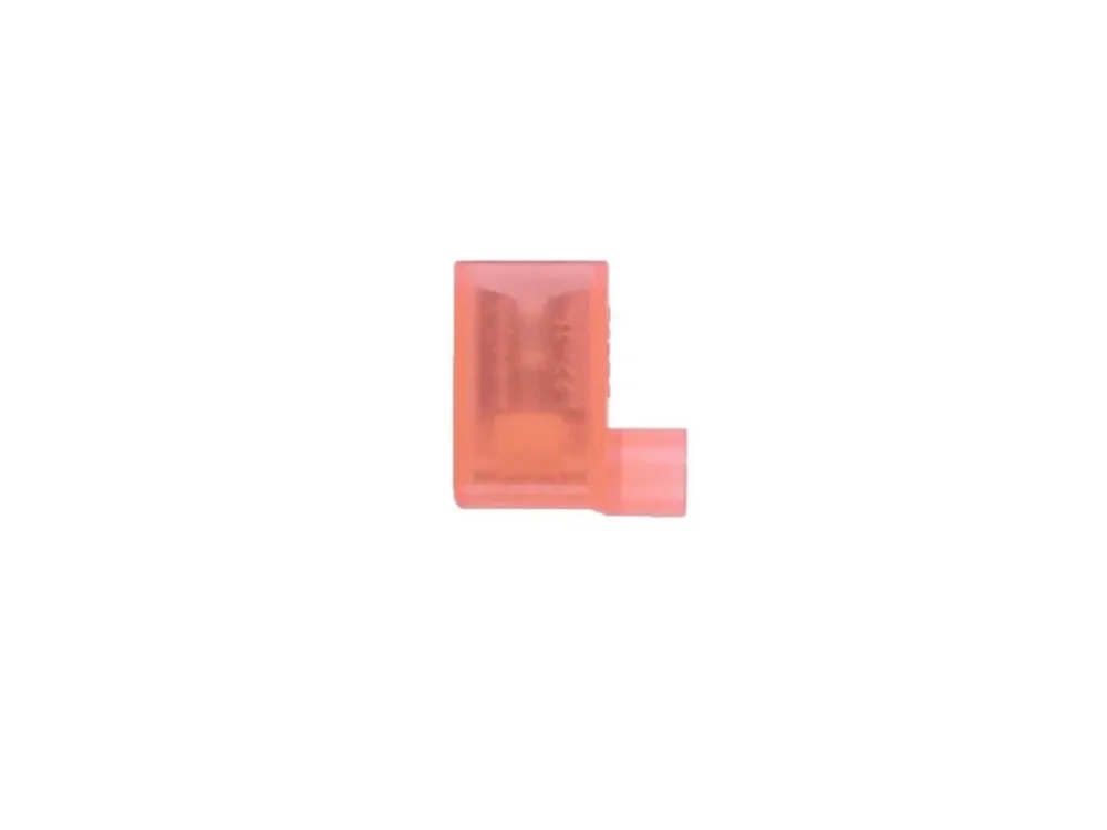Vinkelfladstik fuldisoleret 0,5-1,5mm²- 6,3x0,8mm