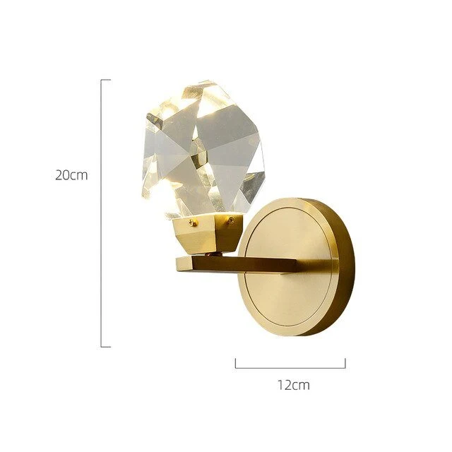 Moderne Minimalistisk Krystal Væglampe Stue Soveværelse Sengestørrelse Diamant Design Væglamper ATY Home Decor