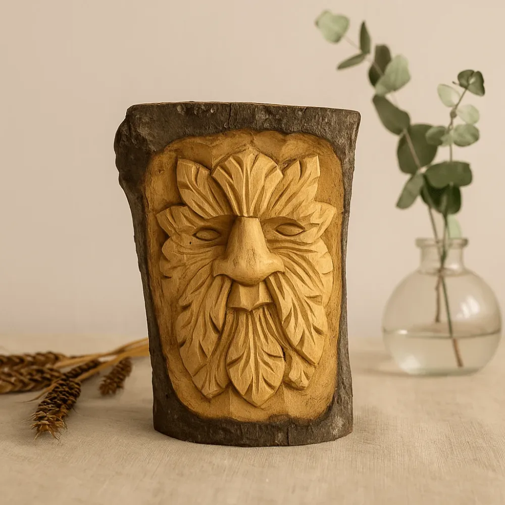Grøn Mand Figur Lille 16x11x5cm