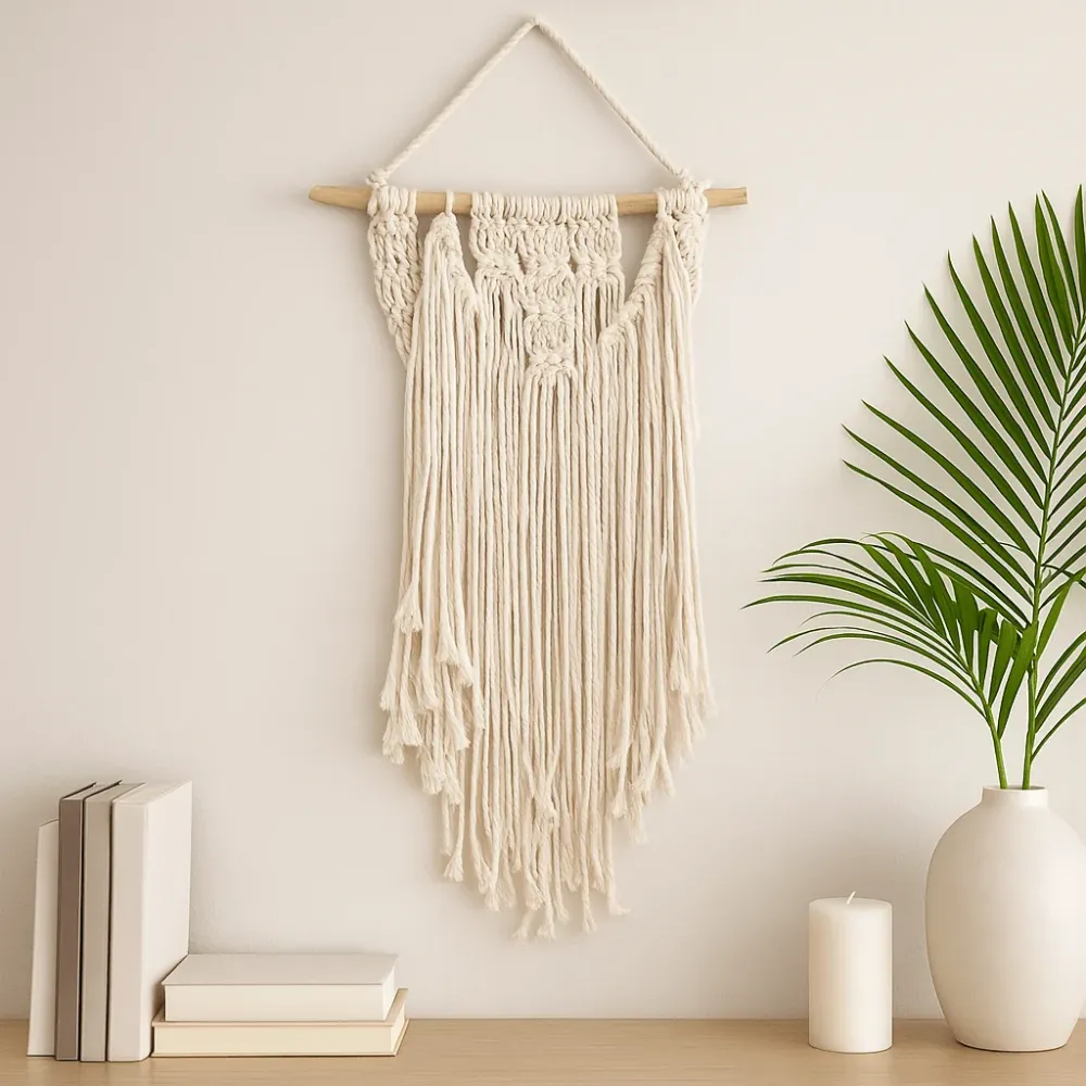 Macramé vægophæng bryllupsdekoration