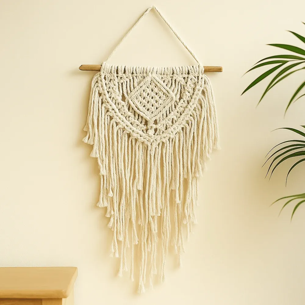 Macramé Vægophæng, Hjem & Hjerte