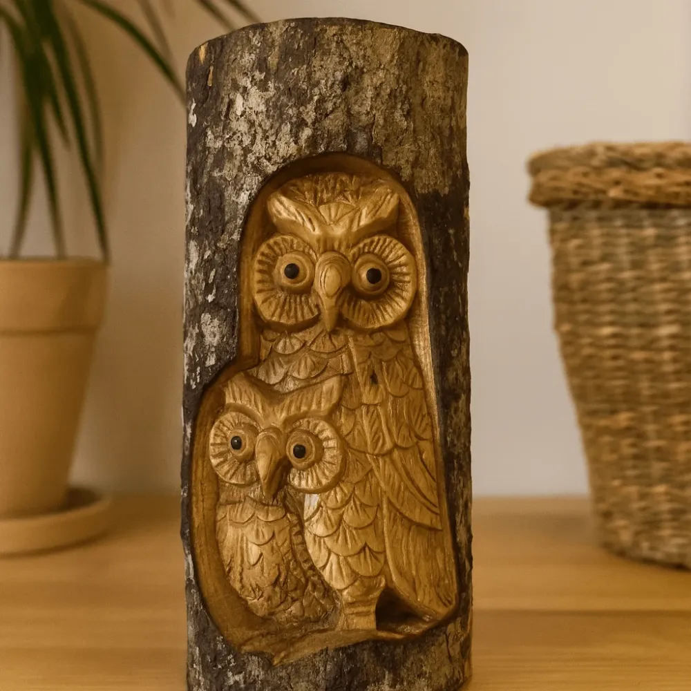 Uglefamilie Dekoration 26x16x6cm