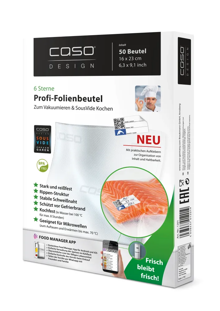 Caso Folieposer CS1219 20x30cm 50Stk - 150 my