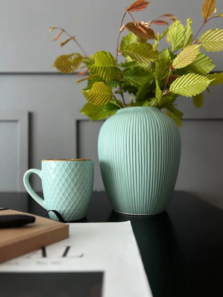 Vase - Keramik mint