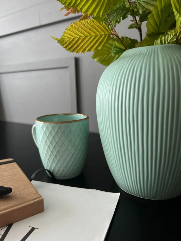 Vase - Keramik mint