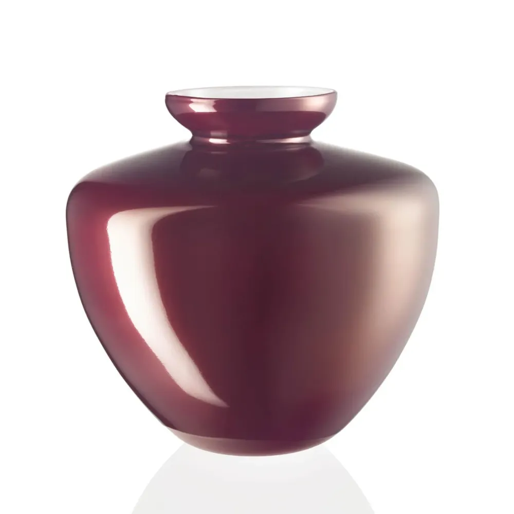 Ivv Capalbio vase h 24,5cm glas med skinnende rød dekoration 8715.2