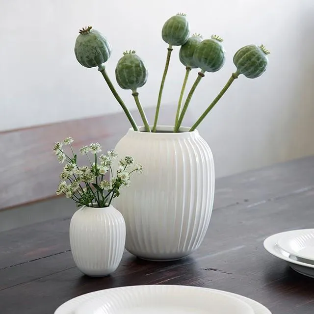 Kähler - Hammershøi Vase Hvid - 21 cm