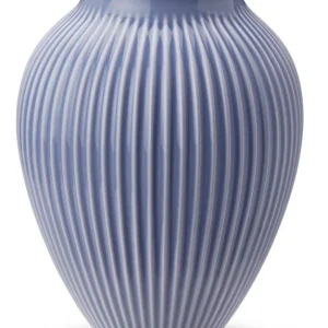 Knabstrup - Vase riller lavendelblå - 27 cm