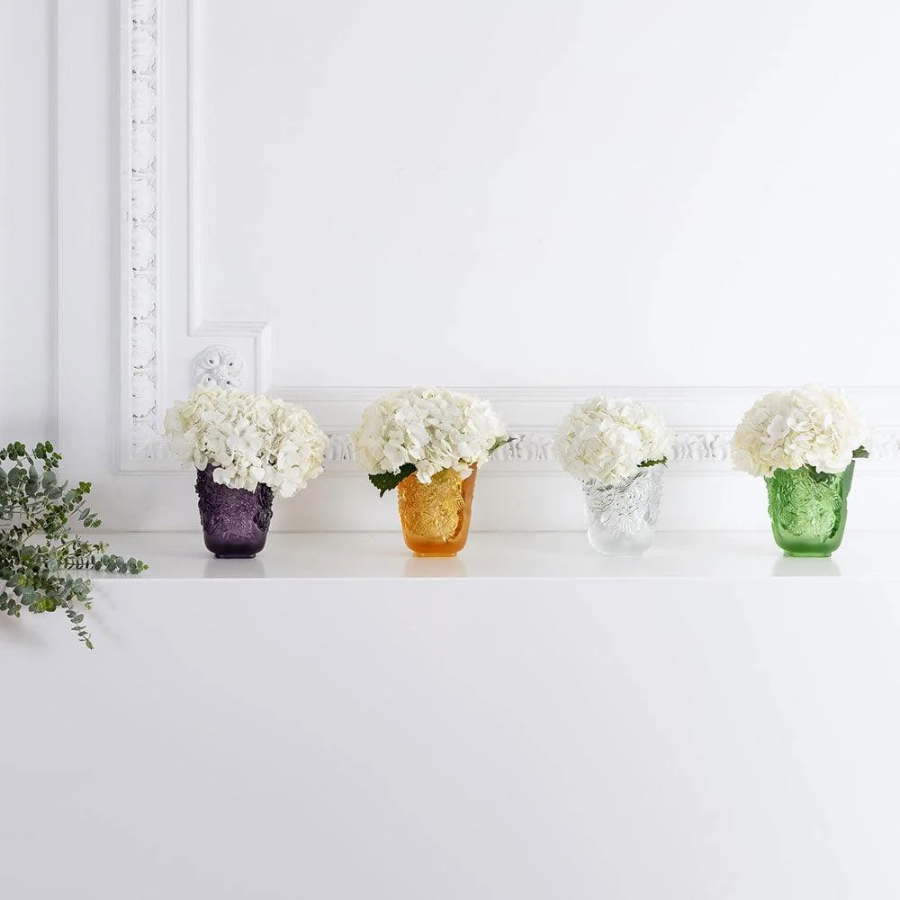 Lalique Pivoines Petit Modèle grøn krystalvase 10708800