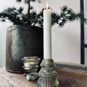 Lysestage vendbar Juletræ i glas
