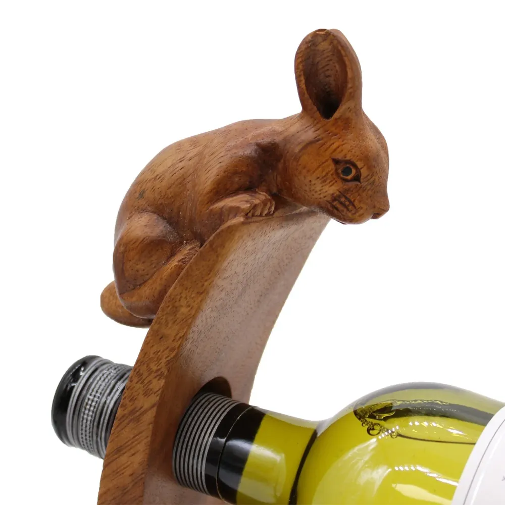 Vinflaskeholder – Balancerende Kanin