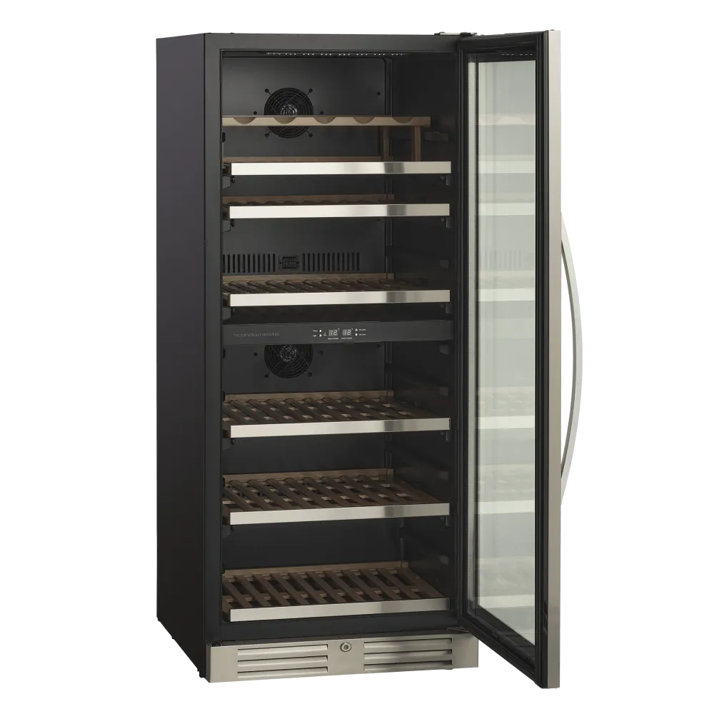 Scandomestic Vinkøleskab SV104X - 2 zoner - 90 flasker