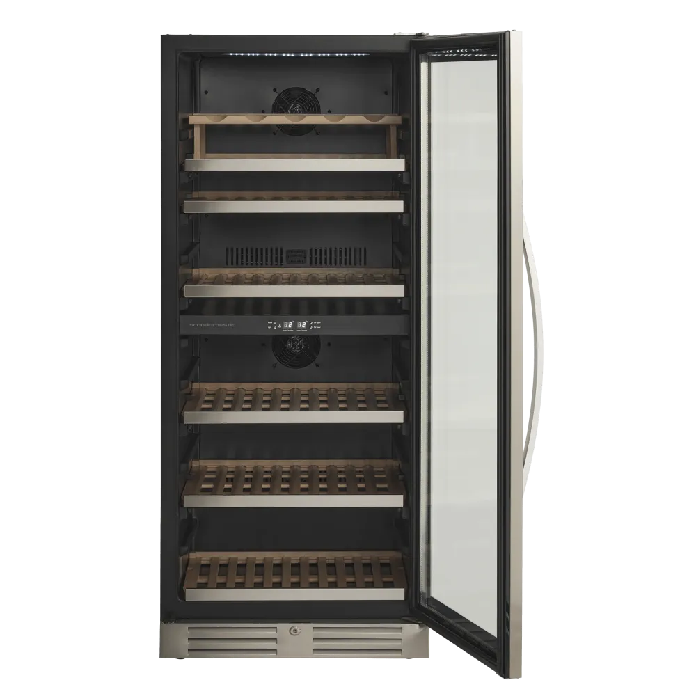 Scandomestic Vinkøleskab SV104X - 2 zoner - 90 flasker