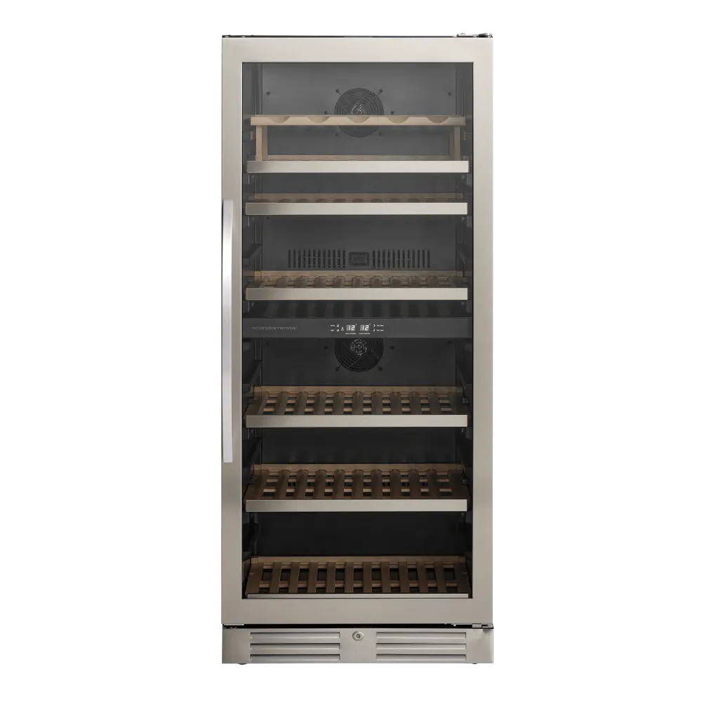 Scandomestic Vinkøleskab SV104X - 2 zoner - 90 flasker