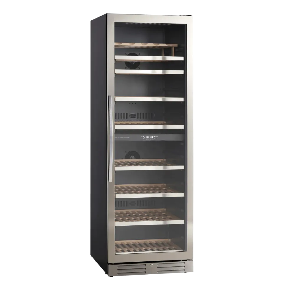 Scandomestic Vinkøleskab SV124X - 2 zoner - 126 flasker