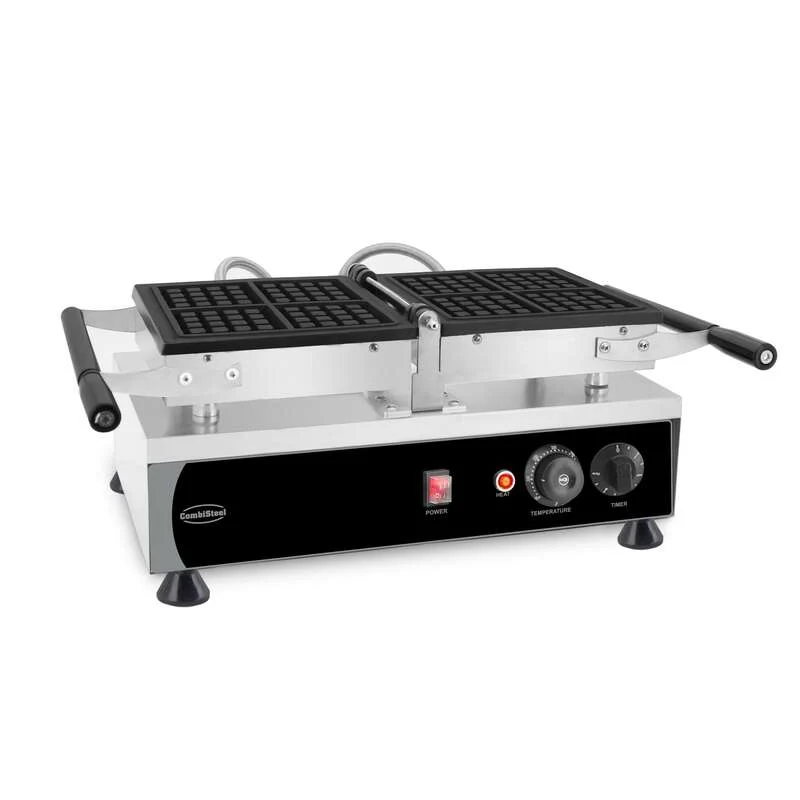 Rotating waffle iron 4pcs brussels waffle Digital Display
