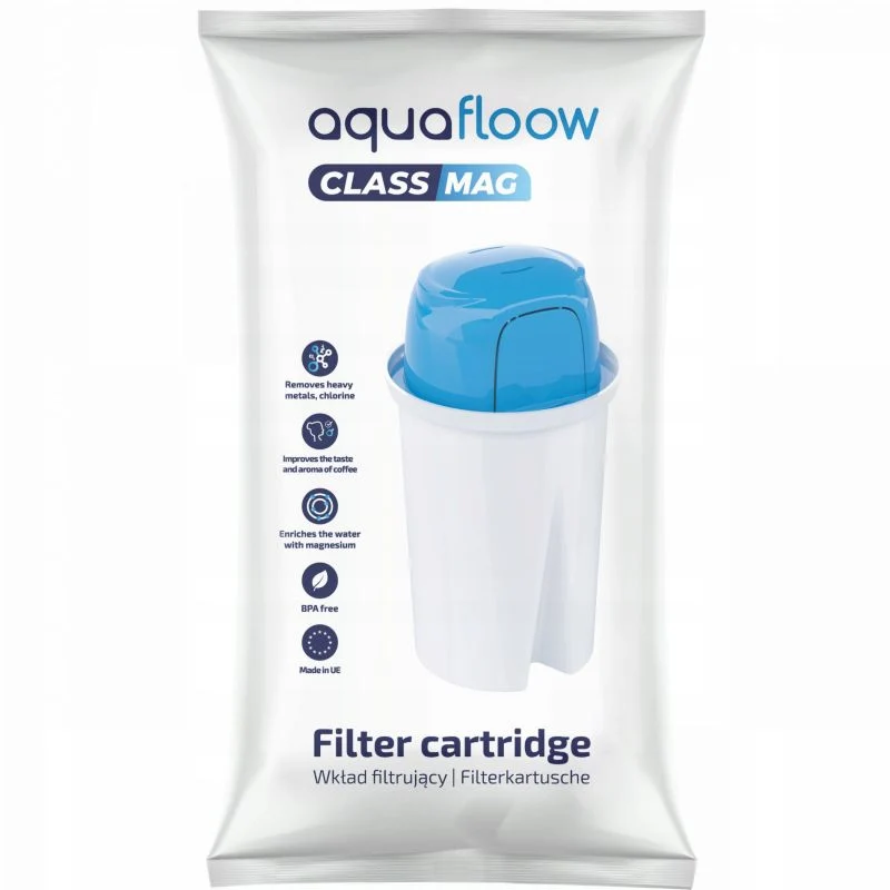 AquaFloow vandfilter med magnesium til filterkander, erstatning til Brita Dafi Retro, 5 stk