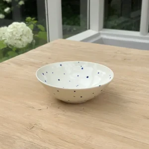 Ann-Louise Roman salatskål små blå prikker