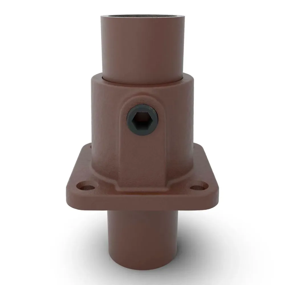 Bund- og vægflange, firkantet, Clarrods Heritage Brown - CL131F-VB