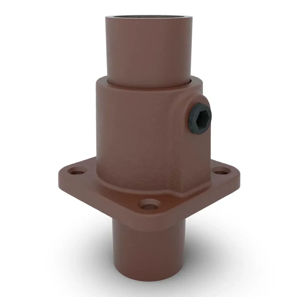 Bund- og vægflange, firkantet, Clarrods Heritage Brown - CL131F-VB