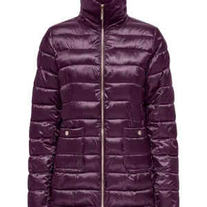 CARVEGA - Quiltet Mauve Wine Jakke