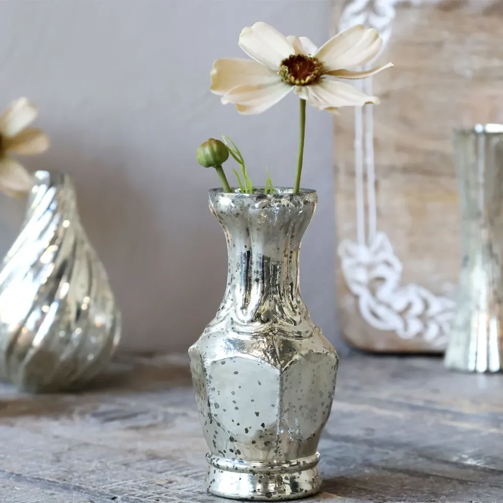 Chic Antique - Dekorativ vase i fattigmandssølv | H12,5 cm
