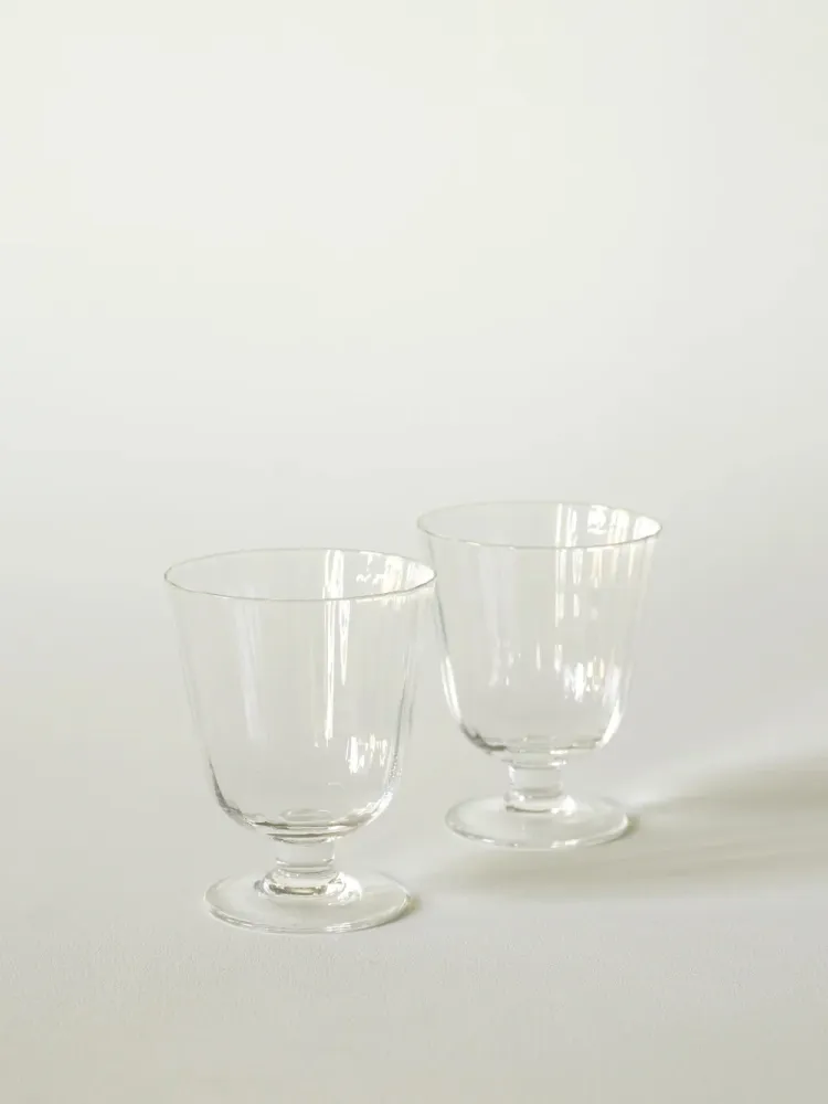 Concave vinglas, 2 stk.