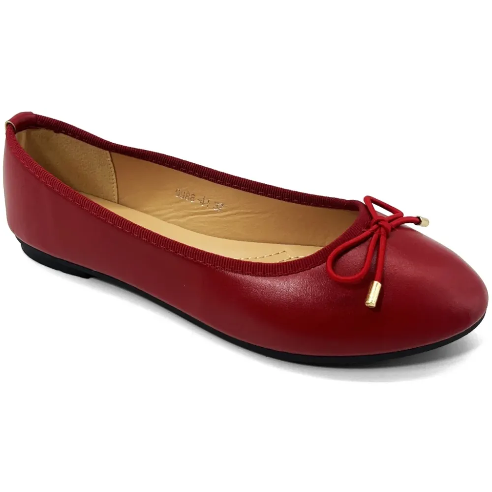 Fiona dame ballerina sko 9988-41 - Wine 36