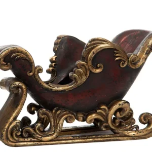 Indendørs Juledekoration Vinreol Slæde Poly 30x15x15cm