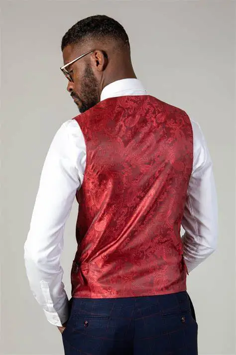 Kelvin Wine Cherry Vest - Dobbeltradet