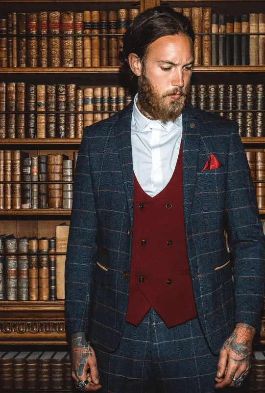 Kelvin Wine Cherry Vest - Dobbeltradet
