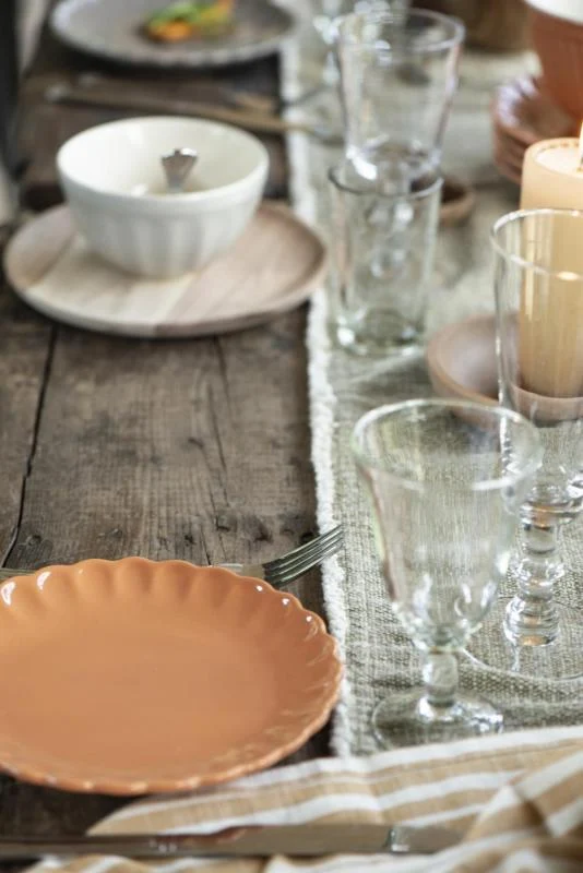 Køkkenservice Mynte Pumpkin Spice Tallerken Red & White Wine