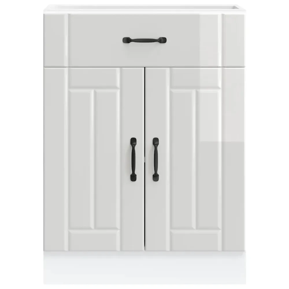 køkkenunderskab Lucca udviklet træ hvid højglans