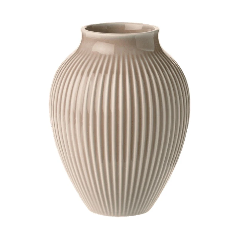Knabstrup Keramik Ripple vase rosa H12.5 cm