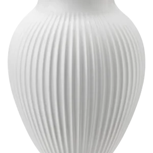 Knabstrup - Vase med riller i snow 36,5 cm