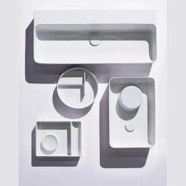 LAUFEN VAL Håndvask med hanehul til højre - 340x220x115mm - pearl porcelæn