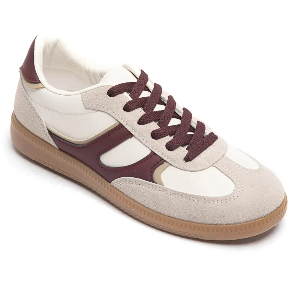 Laura dame sneakers 7589 - Wine 36