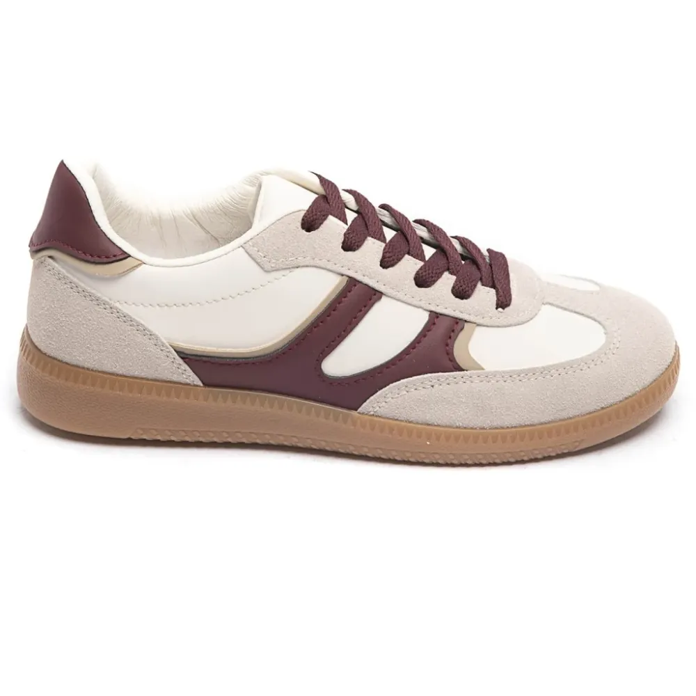 Laura dame sneakers 7589 - Wine 36