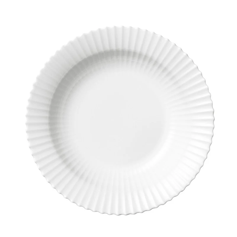 Lyngby dyb tallerken 21 cm kridt
