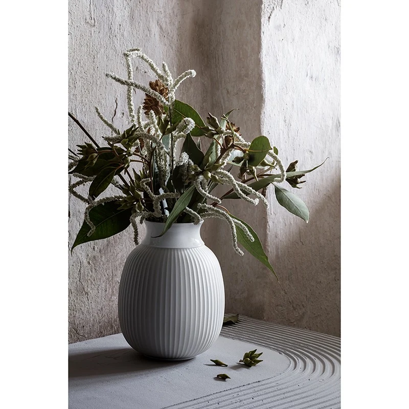 Lyngby Porcelæn Curve vase 12 cm pearl