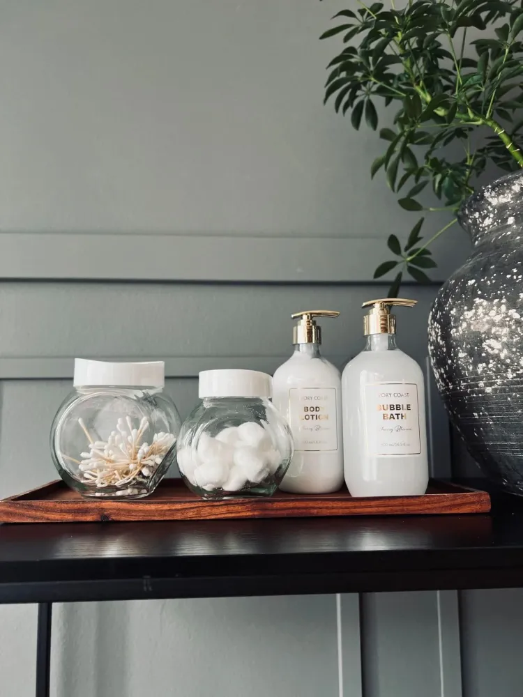 Opbevaringsglas 500ml - Kridt låg