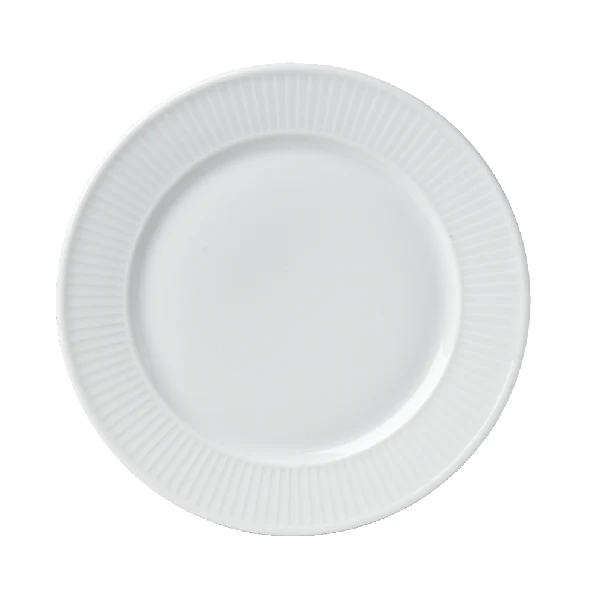 PILLIVUYT ALABAST PLISSÉ DESSERT TALLERKEN PÅ 20 CM
