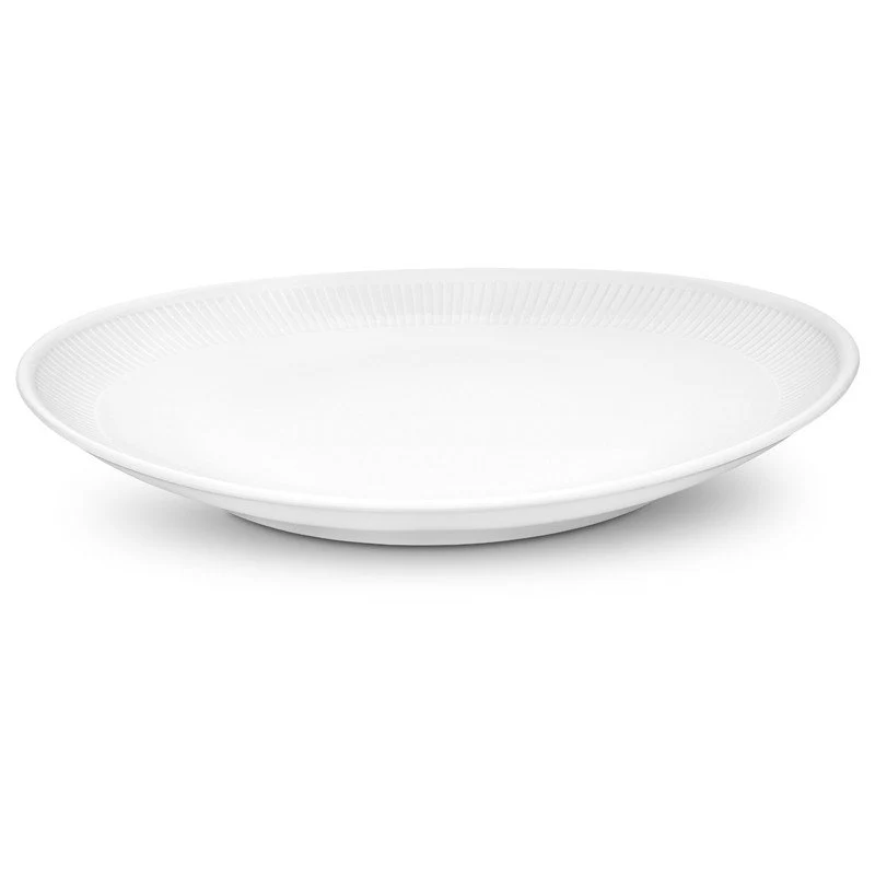 Pillivuyt Plisse oval steaktallerken generous 29,5 cm