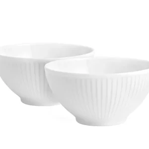 Pillivuyt Skål Plissé 50cl, 14cm, 2 stk. Pearl