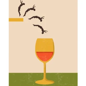 Rechargeable Dive wine - vin plakat 70
