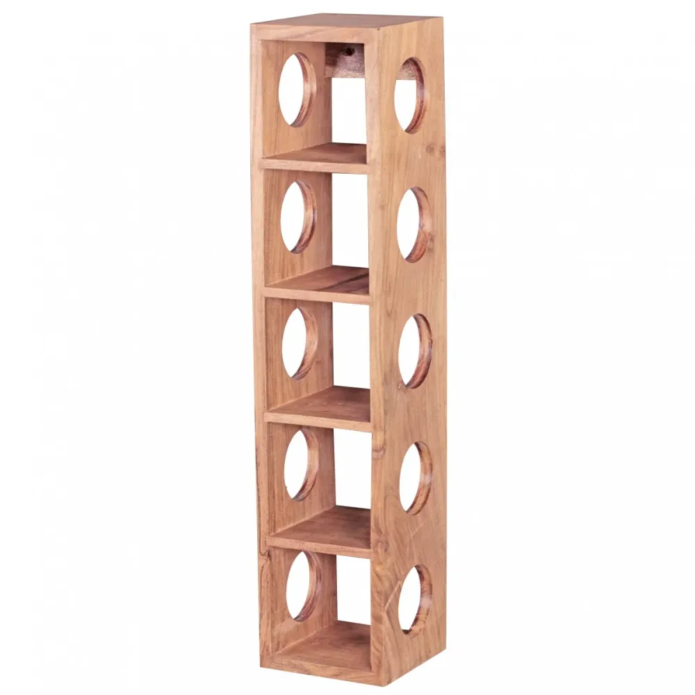 Skillfully made vinstativ til 5 flasker, 70 cm