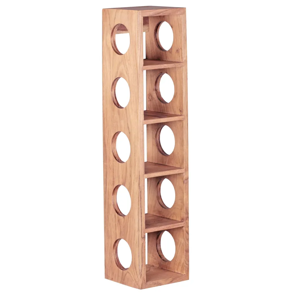 Skillfully made vinstativ til 5 flasker, 70 cm