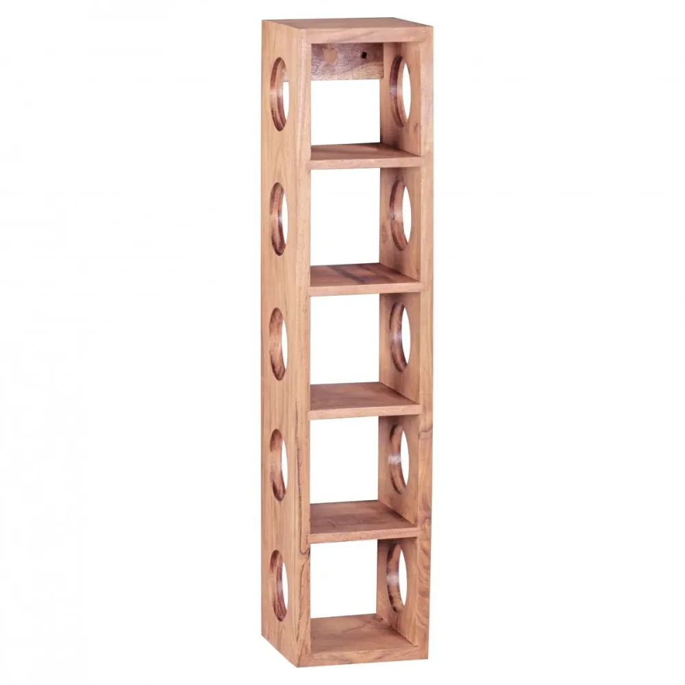 Skillfully made vinstativ til 5 flasker, 70 cm