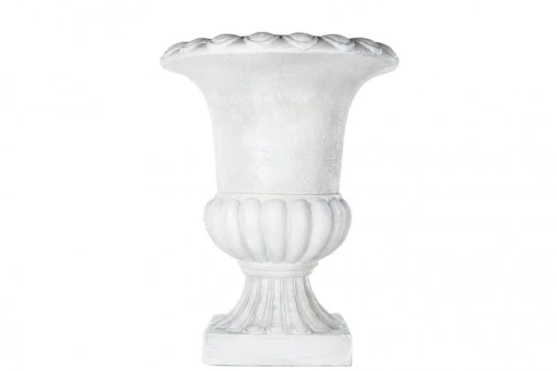 Skjuler Urtepotte Blomsterkrukke Pokal Antik kridt - 45cm
